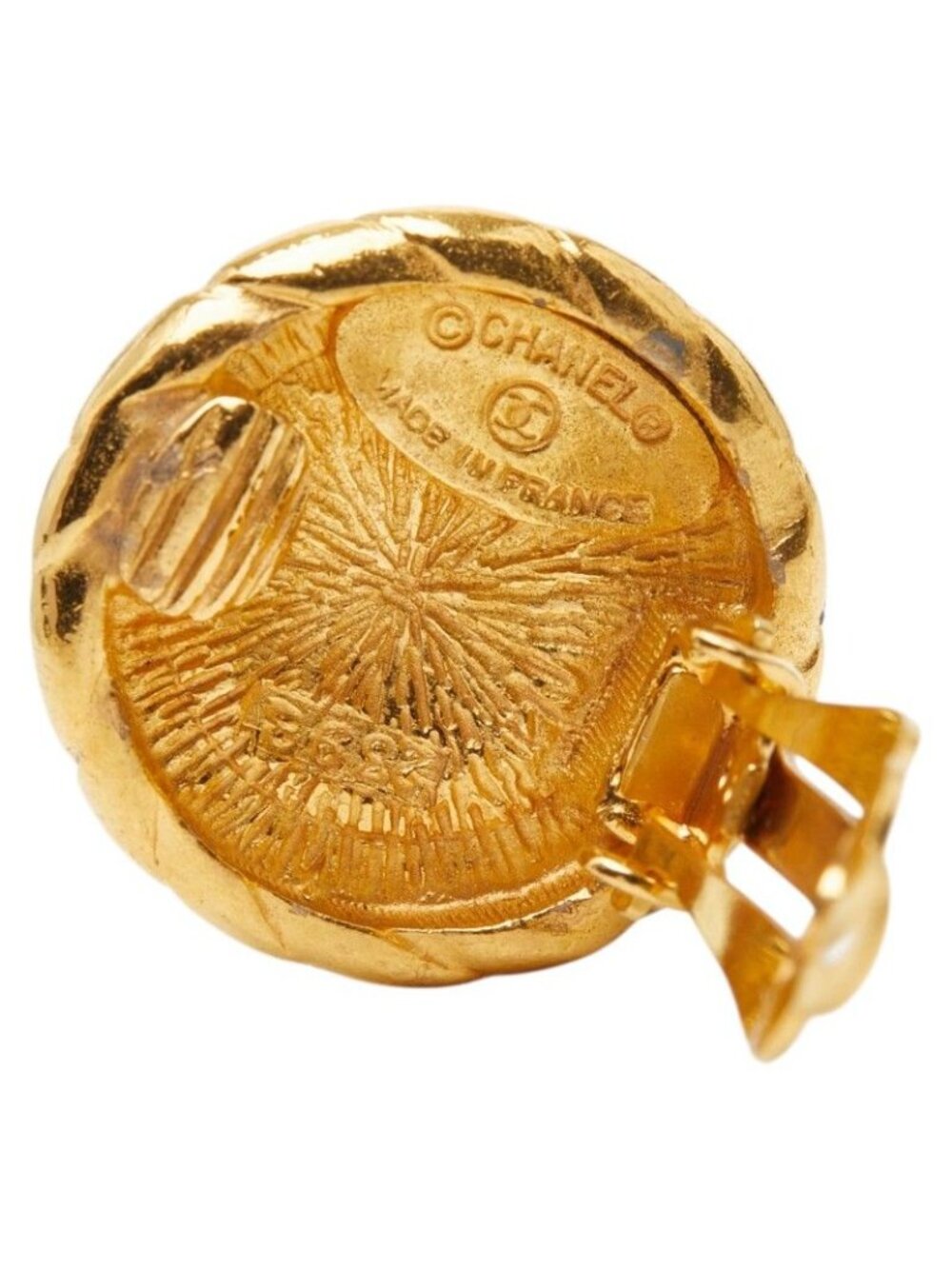 Chanel Vintage CC Logo Gold Plated - Picture 4 of 5